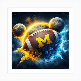 Michigan Wolverines Football 2 Art Print