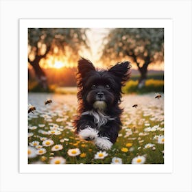 Daisy Dog Art Print