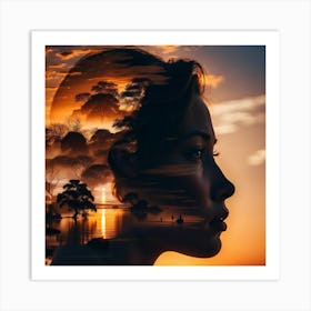 Portrait Of A Woman 1 Art Print