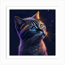 Cat Galaxy (124) Art Print