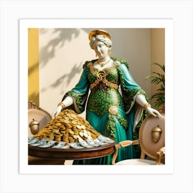 Goddess of Money 2 Art Print