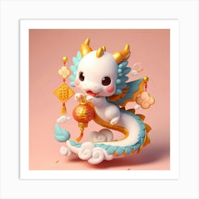 cute dragon, lunar new year | Year of the Dragon Art Print