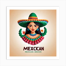 Mexican Girl 57 Art Print