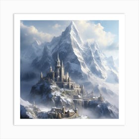 Snowy Castle Art Print