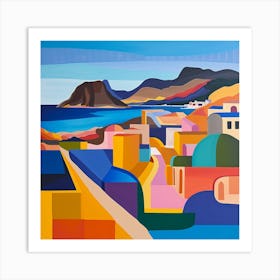 Abstract Travel Collection Cape Town South Africa 1 Art Print