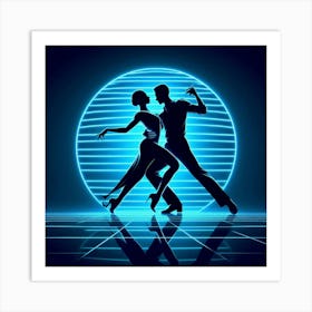 Dancers In Neon Art Print