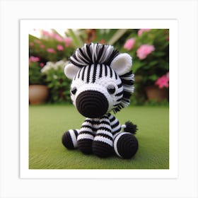 Amigurumi, zebra 2 Art Print