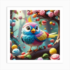 Colorful Bird 4 Art Print