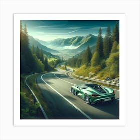 Aston Martin green 2 Art Print