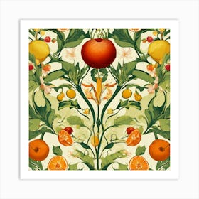 Oranges And Pears Art Print