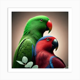 Parrots 1 Art Print