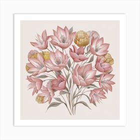 Delicate Bouquet Art Print