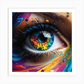 Colorful Eye 14 Art Print