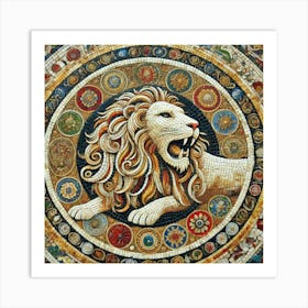 Mosaic Lion 1 Art Print