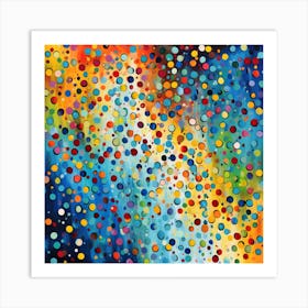 Abstract Dots Art Print