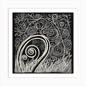 Dark Etching Art Print