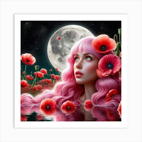 Pink Poppies Art Print