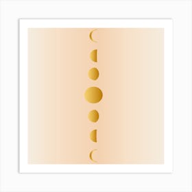 Moon Phases Art Print