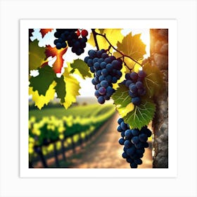 Grapes On The Vine 13 Art Print