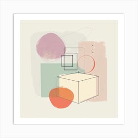 Abstract Minimalistic Geometric Contemporary Boho 10 Art Print