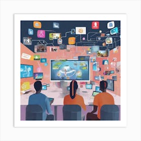 People In A Room Art Print