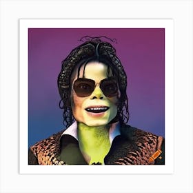 Craiyon 151746 A Hilarious Mashup Of Shrek And Michael Jackson Art Print