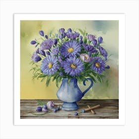 Lilacs In A Vase Art Print