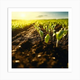 Field Of Crops Art Print