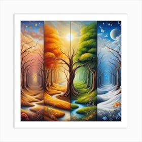 Four Seasons 4 Art Print