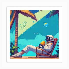 Pixel Art Art Print