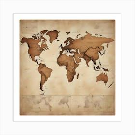 World Map Stock Videos & Royalty-Free Footage 6 Art Print