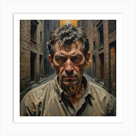 Tormented Man Art Print