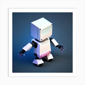 Robot Low Poly Creatures 1 Art Print