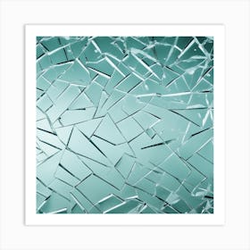 Broken Glass Background 4 Art Print