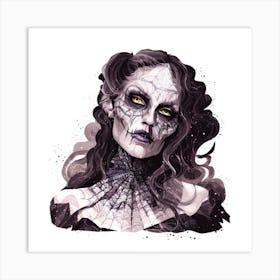 Skeleton Woman 2 Art Print