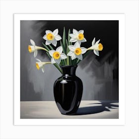 Daffodils In A Vase Art Print