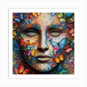 Butterfly Face 1 Art Print