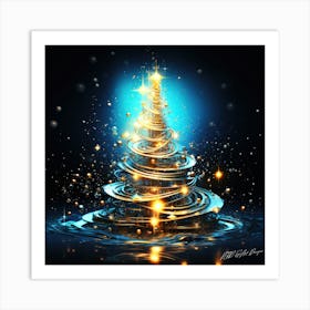 Christmas Tree Viral - Christmas Tree Liquidity Art Print