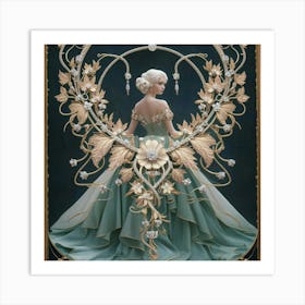 Lady In Gold Art Print