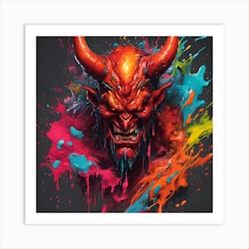 Devil Painting Art Print