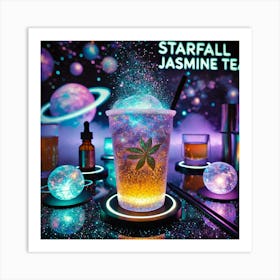 A Futuristic Drink Called Starfall Jasmine Tea, A Art Print