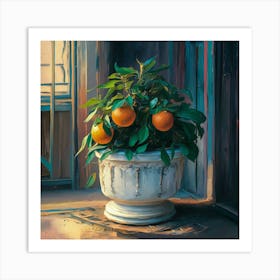 Oranges In A Pot 5 Art Print