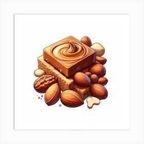 Nut Butter Illustration Art Print
