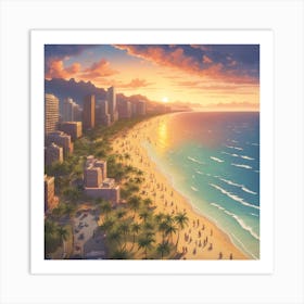 Hawaii At Sunset Art Print