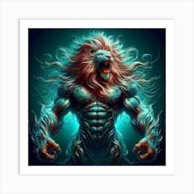 Strong Lion Art Print