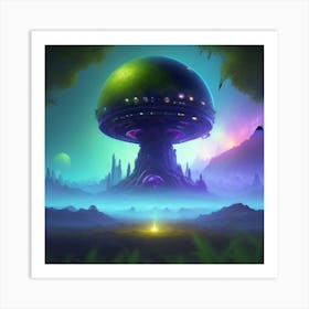 Alien Planet Art Print