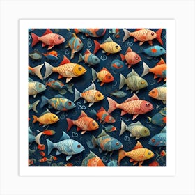 Fish pattern 3 Art Print