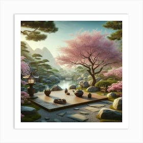 Japanese Garden 1 Art Print