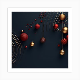 Christmass Abstract 007 Art Print