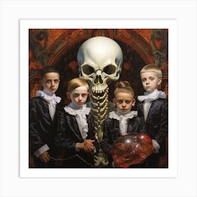 'The Skeleton Children' 1 Art Print